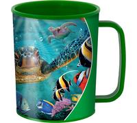 KALANKA-Gobelet - Petites Bulles de Deluxebase. Gobelet Art Lenticulaire Tortue de Mer 3D. Gobelets en plastique de 300 ml enfants illustrations originales licence artiste renommé Steve Sundram