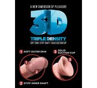 Kalanka-Gode Raliste Avec Ventouse King Cock - 20 Cm