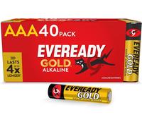 KALANKA-Gold de Energizer - Piles AAA (Lot de 40) - Alcaline 1,5V - Énergie Longue durée - Idéales pour Les appareils du Quotidien - Emballage 100% Recyclable - Conservation 10 Ans