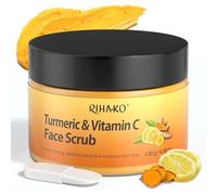 Kalanka-Gommage Visage Au Curcuma Et À La Vitamine C, Gommage Visage Exfoliant Au Curcuma, Gommage À La Vitamine C Pour Éliminer Les Peaux Mortes, Les Taches Brunes Et Nettoyer Les Pores. Cadeau Pour