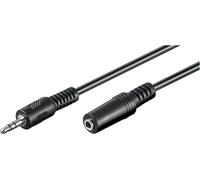 KALANKA-Goobay 50935 Rallonge Cble Stéréo pour Casques audio et Écouteurs - Jack mle 3, 5mm Vers Jack femelle 3, 5mm - 10, 0 mètres, Noir