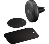 Kalanka-Goobay Universal Magnetic Holder Set, Black - For Simple, Secure Attachment In The Car Universal Magnetic Holder Set For Simple, Secure Attachment In The Car