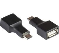 KALANKA-Good Connections Adaptateur USB 2.0 - USB-C mâle vers Femelle A - Contacts plaqués Or - Vitesse de Transfert de données jusqu'à 480 Mbit/s - Noir