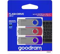 KALANKA-GOODRAM UTS3 USB 3.0 128GB Pack de 3, Mix
