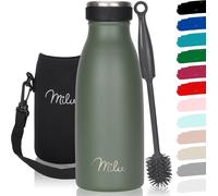 Kalanka-Gourde En Acier Inoxydable 350 Ml 500 Ml, 750 Ml, 1000 Ml, 1,5 L \U2013 Bouteille Isotherme, Bouteille D'eau Isolée, Double Paroi Anti-Fuite, Convient Aux Acides Carboniques (Vert Olive, 350m