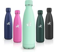 Kalanka-Gourde Isotherme, 0.5l Anti-Fuite, Gourde Enfant, Sans Bpa, Bouteille Isotherme, 24h Froid & 12h Chaud, Gourde Inox, Gourde Isotherme Enfant Pour Randonnée, Sport, Fitness, Gym, Vert Bleu