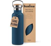 Kalanka-Gourde Isotherme 1l, Bouteille D'eau Bleue, Gourde Inox 1l, Gourde Sans Bpa, Gourde Réutilisable \U2013 Bleu Saphir