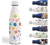 Kalanka-Gourde Isotherme, 500ml Gourde Enfant, Gourde Personnalisée Avec Étoile De Mer, Double Paroi Isolante, Bouteille D'eau Anti Fuite, Facile À Nettoyer, Thermos Pour École, Bureau, Voyage, Sport