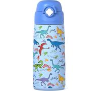Kalanka-Gourde Isotherme Pour Enfant Avec Paille,Acier Inoxydable - 500 Ml- Sans Bpa - Anti-Fuite - Bouteille D'eau Isotherme Pour L'école, La Maternelle¿Dinosaures¿