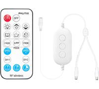 KALANKA-Gradateur de télécommande RF pour bandes lumineuses LED à une seule couleur, 18 touches sans fil et 2 voies DC 5-24V câble répartiteur contrôleur en ligne pour Ruban LED, fonction de temps