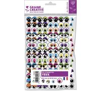 KALANKA-Graine Créative 594 gommettes adhésives - Yeux