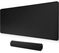 KALANKA-Grand Tapis de Souris pour clavier Tapis à souris de Bureau Surface Lisse et Base en caoutchouc antidérapante Chiffon doux Mouse Pad XXL 60 x 30 x 0,3 CM, noir