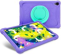 Kalanka-Gravity 10,1¿ Kids Case ¿ Étui Pour Enfants En Silicone Pour Gravity 10,1¿ Avec Anneau Pivotant Pour Support, Coins Renforcés, Ultra-Résistant Et Très Facile À Nettoyer ¿ Violet Et Turquoise