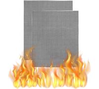 KALANKA-Grille Barbecue,Grille Barbecue Decoupable,Tapis de Cuisson Réutilisable Grille Anti-adhésif,pour Gril électrique,Gril à Gaz,Charbon de Bois,pour Grillades de Viande,40 x 30cm,2 Pièces