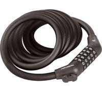 Kalanka-Grizzly Plus Cable Bike Combination Lock Combo, Heavy Duty Anti Theft Bicycle Cable Lock, 6 Foot Coiled Cut Resistant Cable With 5 Digit Custom Combination And Mounting Bracket