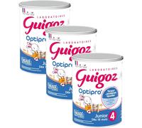 Kalanka-Guigoz Optipro Junior 4 Lait De Croissance En Poudre Dès 18 Mois - Boîte De 900g (Lot De 3)