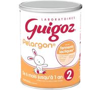 Kalanka-Guigoz Pelargon 2 Lait Bébé En Poudre 2ème Âge - De 6 À 12 Mois - Boîte De 780g