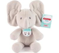 KALANKA-Gund - Cache-Cache Flappy L'Éléphant - Peluche Animée pour Bébé - Bouge Les Oreilles - Peluche Éléphant Taille 20 cm - Facile À Transporter - Doudou Bébé - Jouet Enfant 1 An Et +