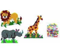 KALANKA-Happy Price Toys Midi Lot de 65 plaques à crayons lion, girafe et rhinocéros dans une pochette blister