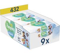 Kalanka-Harmonie Aqua Lingettes Pour Bébé 9 Paquets De 48 Lingettes = 432 Lingettes, Aident À Restaurer Le Ph Naturel De La Peau, Lotion Douce Avec 99% D¿Eau