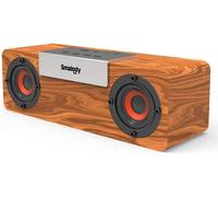 KALANKA-Haut-Parleur Bluetooth, Haut-parleurs en Bois rétro étagère de Haut-Parleur Portable sans Fil pour l'extérieur, la Maison, la fête, Les Voyages