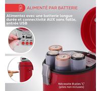 Kalanka-Haut-Parleur Mégaphone -Mégaphone Porte-Voix Avec Sirène