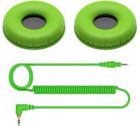 KALANKA-HC-CP08-G Coussinets et câble spiralé pour casque HDJ-CUE1 (Vert)