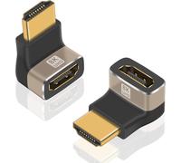 KALANKA-HDMI 90 degrés Adapter 8K, HDMI 2.1 Down angle male to female Extension, Connecteur HDMI vers HDMI 8K@60Hz,48Gbps, HDR 4K@120Hz, Dolby, pour Ordinateur Portable, PC, Moniteur, Roku TV(2 Pack)