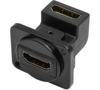 KALANKA-HDMI 90 Degrés Montage sur Panneau Connecteur Traversant 4K HDMI Femelle à Femelle Prise Encastrée,pour Transmission de Signal Multimédia Audio/Vidéo Numérique HD