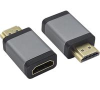 KALANKA-HDMI Connecteur Mâle Femelle Adaptateur,4K Aluminium Alliage Extender,avec 4k@60hz,3D et HDR pour HDTV,Ordinateur,PC,Moniteur,Ordinateur Portable,Projecteur,Lecteur DVD,PS4/3(2Pack/Argent)