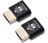KALANKA-HDMI Dvi Vga Dummy Plug Headless Ghost Display Emulator Premium Aluminum PC¿Fit Headless-3840x2160@60H New 3RD¿