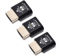 KALANKA-HDMI Dvi Vga Dummy Plug Headless Ghost Display Emulator Premium Aluminum PC¿Fit Headless-3840x2160@60H New 3RD¿