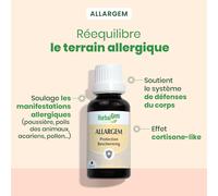 Kalanka-Herbalgem - Allargem - Bouclier Naturel - Complément Alimentaire Gemmothérapie Concentrée Bio - 30 Ml