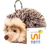 KALANKA-- Hérisson avec Porte-clés - 13 cm (Longueur) - Animal de la forêt - Peluche, Doudou, Marron