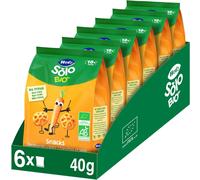 Kalanka-Hero Bio - Snack Carotte Et Mais Biologiques - Pour Bébés Des 10 Mois - Non Frits, 100% Naturels, Sans Gluten, Ni Conservateurs Ni Colorants Et Sans Sel Ajouté - Lot De 6 X 40 G