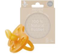 Kalanka-Hevea Sucette Bebe Physiologique Caoutchouc Naturel / 0+ Mois - Sans Bpa, Pvc, Ni Phtalates - Design Danois Tétine Avec 4 Trous De Ventilation - Hygiénique - Boite Unitaire (Naturel)