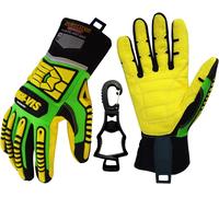 Kalanka-High-Vis Sdxc5 Mechanics Cut5 Impact Cut Puncture Resistant Gloves Oil And Gas/Oilfield Safety Gloves Ce En388 4543 Xl Avec Un Clip De Gants Noir