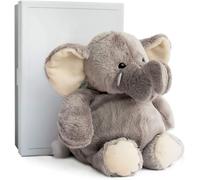 KALANKA-HISTOIRE D'OURS - Peluche Éléphant 23 Cm - Collection Savane - Doudou Doux et Câlin - Pour Découvrir les Animaux - Idée Cadeau pour Enfants dès 3 Ans - Boîte Cadeau Élégante Incluse - HO1283