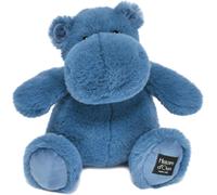 KALANKA-Histoire d'Ours - Peluche Hippopotame - Hip'Blue - Bleu - 25 Cm - Peluche Douce et Mignonne pour les Calins - Idée Cadeau de Naissance et Anniversaire pour Fille et Garçon - L'HIPPO - HO3109