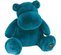 KALANKA-Histoire d'Ours - Peluche Hippopotame - Hip'Pop - Bleu - 40 Cm - Grande Peluche Douce et Mignonne pour les Calins - Idée Cadeau de Naissance et Anniversaire pour Enfants - L'HIPPO - HO3108