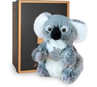KALANKA-Histoire d'Ours - Peluche Koala - Les Authentiques - Boîte Cadeau - Grise - 20 Cm - Douce et Mignonne - Idée Cadeau de Naissance et Anniversaire Fille et Garçon - HO2218