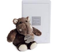 KALANKA-HISTOIRE D'OURS - Petite Peluche Hippopotame -14 cm - Marron - Collection dans la Savane - Doudou Peluche Hippo très Doux - Idée Cadeau pour Bébés Filles et Garçons - Lavable à 30° - HO1059