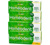 Kalanka-Homéodent Soin Complet Dents Et Gencives - Dentifrice Bi-Fluoré Aux Extraits De Plantes - Lot De 4 X 75 Ml - Citron