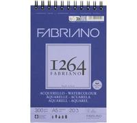 KALANKA-Honsell 19100648 Bloc de croquis à spirales pour aquarelle Format A5 20 feuilles Format A5 Blanc naturel avec acide grain moyen Pour toutes les techniques de séchage