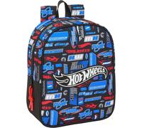 Kalanka-Hot Wheels - Sac À Dos Pour Enfant, Sac À Dos D'école, Adaptable Au Chariot, Idéal Pour Crèche, Confortable Et Polyvalent, Qualité Et Résistance, 22 X 10 X 27 Cm, Multicolore, M, Décontracté
