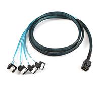 KALANKA-Hôte Cablecc Mini SAS SFF-8643 Interne sur Disque Dur Cible SATA à 4 Angles Câble Raid de Serveur de données 6 Gbit/s 1 m