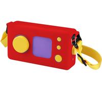 KALANKA-Housse en Silicone pour Lunii Fabrique à Histoires, avec Bandoulière, Compatible avec Lunii Boîte à Histoires Version 3, 2 et 1, Rouge