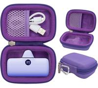Kalanka-Housse Protection Compatible Avec Iwalk/Veger/Charmast 4800/4500/3350mah 5000mah Mini Batterie Externe Chargeur Power Bank(Violet,Housse Only)