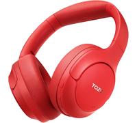 KALANKA-HT2 Casque Bluetooth sans Fil Ecouteurs Bluetooth 5.3 avec ANC Hybride Hi-Res Audio et ORIGX Acoustique 40mm Contrôleur EQ Ajustement 60H d'Autonomie 3.5mm AUX Audio Câble et USB Type C Rouge