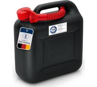 KALANKA-Hünersdorff GmbH 811400 Jerrican Essence Homologué Carburant 10 L Standard PE-HD Homologation Nu Noir Rouge bidon Essence Diesel avec Tuyau d'écoulement sécurité Enfants